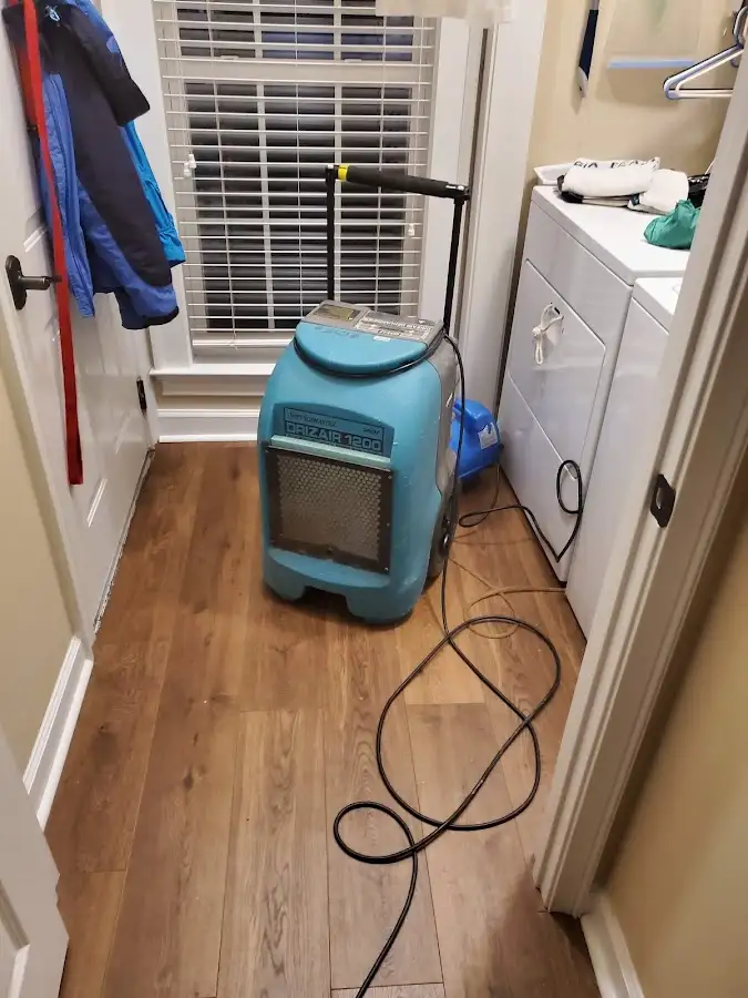 Commercial dehumidifier deployed for Flood Damage Cleanup in Palmer